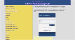 Desktop Screenshot of effective-public-speaking.com